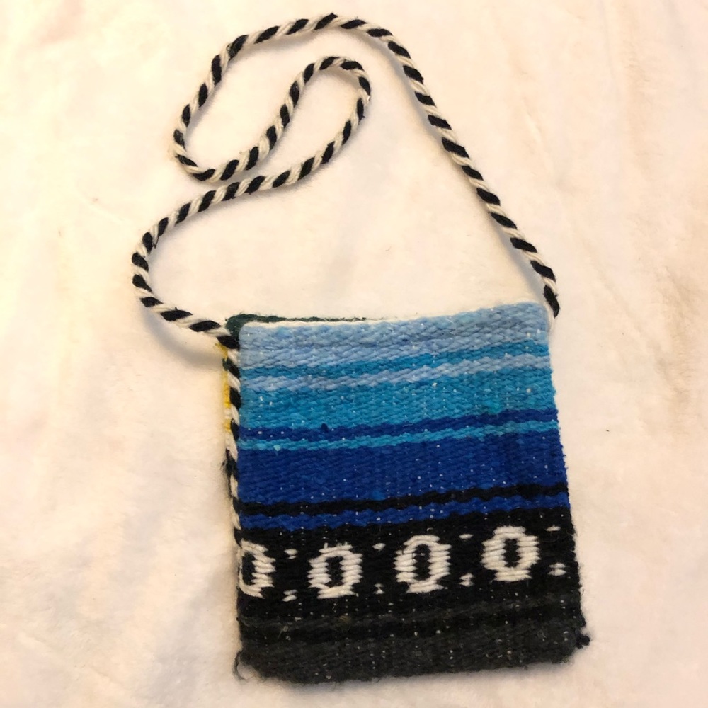 Hand woven coin bag from Mexico